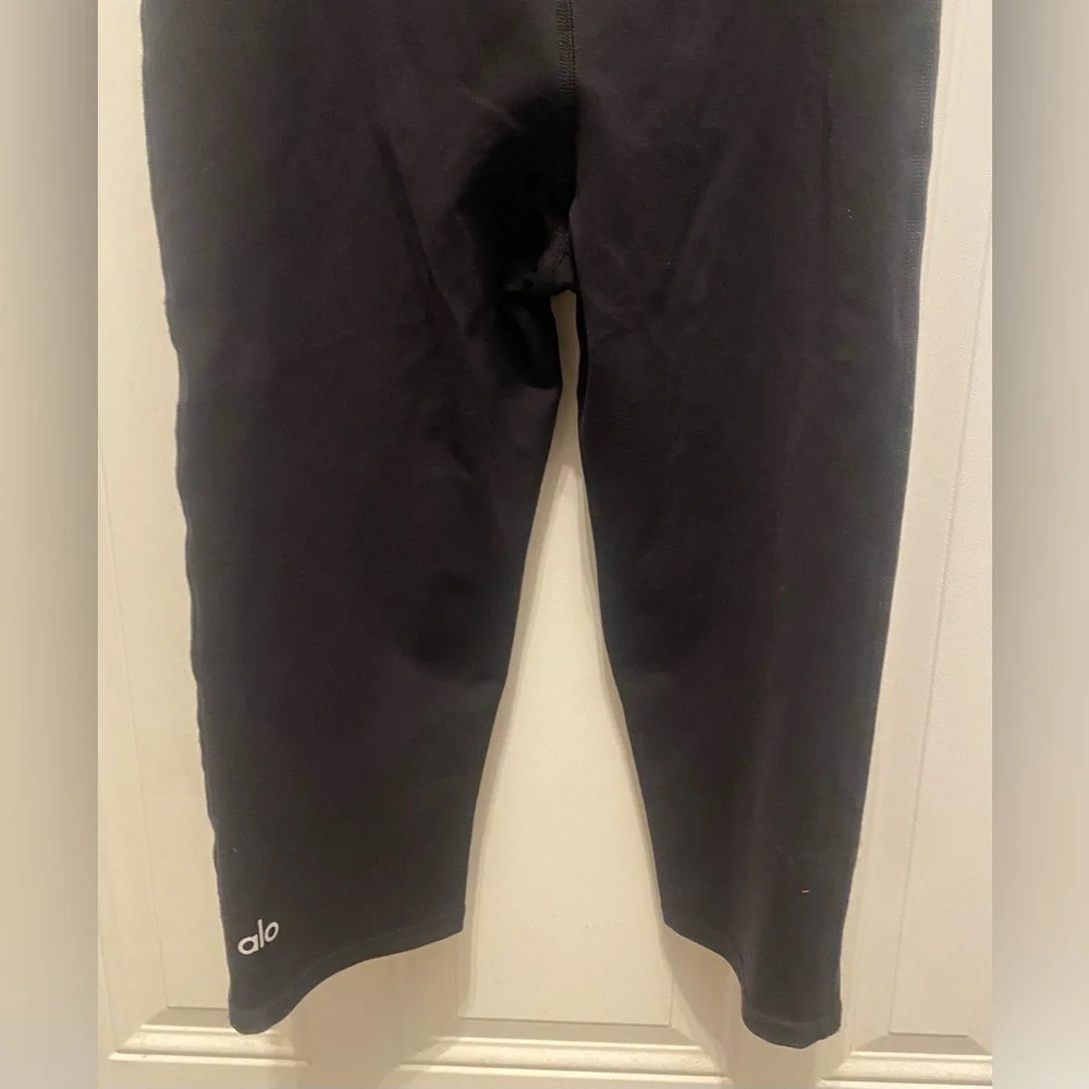 ALO Yoga Black Cropped Jumpsuit
